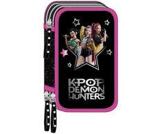 Safta Demon Hunters Kpop Energy triple pencil case 37pcs
