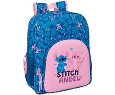 Safta Disney Stitch &amp; Angel adaptable backpack 38cm