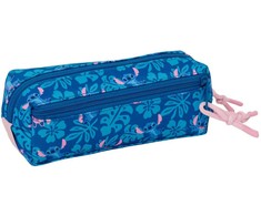 Safta Disney Stitch &amp; Angel triple pencil case