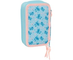 Safta Disney Stitch Ohana triple pencil case 37pcs