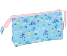 Safta Disney Stitch Waves triple pencil case