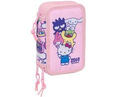 Safta Hello Kitty &amp; Friends triple pencil case 37pcs