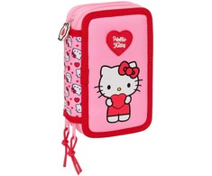 Safta Hello Kitty triple pencil case 37pcs