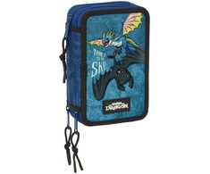 Safta How to Train Your Dragon pencil case 37pcs