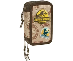 Safta Jurassic World triple pencil case 37pcs