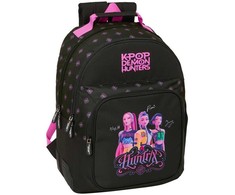 Safta Kpop Demon Hunters Negra double backpack