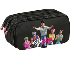 Safta Kpop Demon Hunters Saja Boys triple pencil case