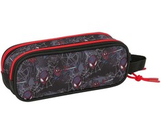 Safta Marvel Spiderman Miles Morales double pencil case
