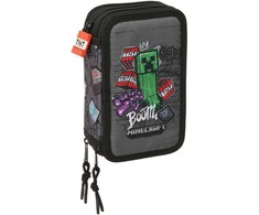 Safta Minecraft Graffiti triple pencil case 37pcs