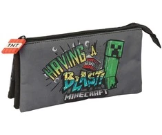 Safta Minecraft Graffiti triple pencil case