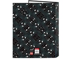 Safta Minecraft Screen A4 cardboard 4 rings binder