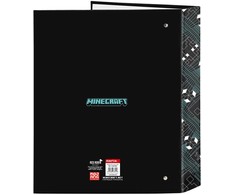 Safta Minecraft Screen A4 cardboard 4 rings binder