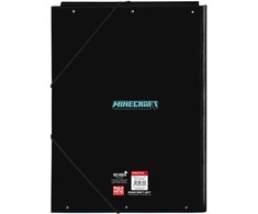 Safta Minecraft Screen A4 cardboard binder with flaps