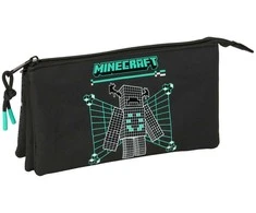 Safta Minecraft Screen triple pencil case