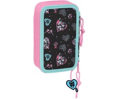 Safta Monster High triple pencil case 37pcs