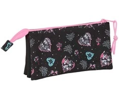 Safta Monster High triple pencil case