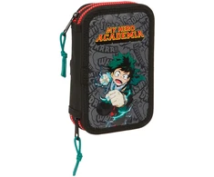 Safta Mokyklinis dėklas My Hero Academia Juoda 12.5 x 19.5 x 4 cm 28 Dalys