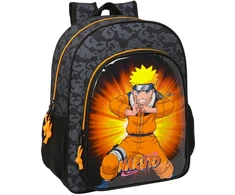 Safta Mokyklinis krepšys Naruto 32 x 38 x 12 cm Juoda Oranžinė