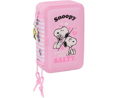 Safta Snoopy triple pencil case 37pcs