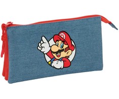 Safta Super Mario triple pencil case