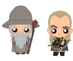 Sd Toys The Lord of the Rings Gandalf &amp; Legolas set 2 Pokis figures