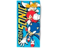 Rankšluostis Sega Sonic The Hedgehog cotton beach towel, 70x140 cm