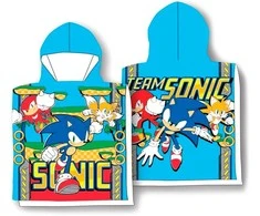 Rankšluostis Sega Sonic The Hedgehog microfibre poncho towel
