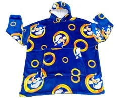 Sega Sonic the Hedgehog oversize sweatshirt coat adult coral