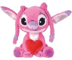 SIMBA Disney Stitch Angel heart plush toy 25cm