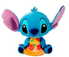 SIMBA Maskotka „Disney Stitch“ pliušinis žaislas su pica, 25 cm, originalus