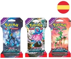 Spanish Pokemon Scarlet &amp; Violetinė Temporary Forces collectible card game envelope