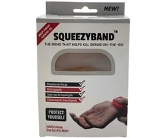 Squeezyband Transparent Adjustable Gel Dispenser Adult Bracelet