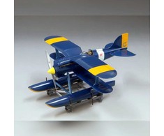 Studio Ghibli Porco Rosso Curtiss R3C-0 Seaplane modelis kit + Donald Curtis figure
