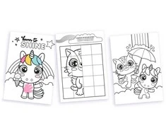 Kids Euroswan - Akcesoria licencyjne Kids Euroswan - Priedai licencyjne Rinkinys kreatywny do kolorowania i malowania | Sweet Dreams