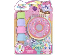 KIDS Rinkinys Kreatywny Notes Donut 4 Markery Naklejki Dla Dzieci 4+ Sweet Dreams / Kl11700 (SB12227)