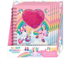 Kids Euroswan - Akcesoria licencyjne Kids Euroswan - Priedai licencyjne Bloknotas 3D brokatowy | Sweet Dreams