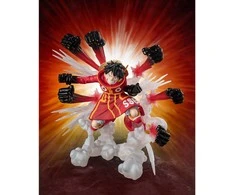 Tamashii Nations One Piece Monkey D Luffy Gum Gum Hawk Gatling Extra Battle S.H. Figuarts Zero figure 15cm