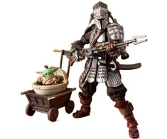 Tamashii Nations Star Wars Ronin Mandalorian Beskar Armor &amp; Grogu figure 18cm