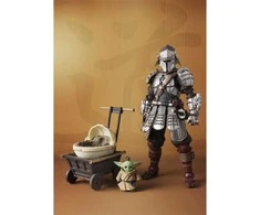 Tamashii Nations Star Wars Ronin Mandalorian Beskar Armor &amp; Grogu figure 18cm