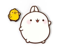 The Carat Shop Molang and Piu Piu pin badge