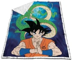 Toei Animation Dragon Ball Z coral sherpa blanket
