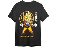 Toei Animation Dragon Ball Z Goku Super Saiyan Kanji adult t-shirt