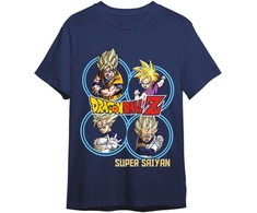 Toei Animation Dragon Ball Z Super Saiyans adult t-shirt