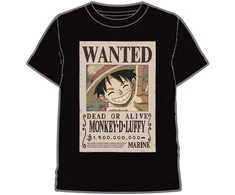 Toei Animation One Piece Wanted Luffy adult t-shirt