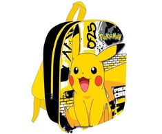 Difuzed 3D mokyklinis krepšys Pokémon Pikachu 40 x 30 x 15 cm