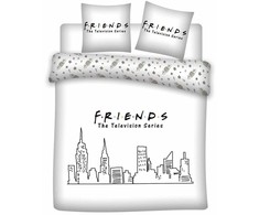 Warner Bros Discovery Friends microfibre duvet cover bed 135cm