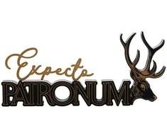 Widdop Co Harry Potter Patronum wooden sign