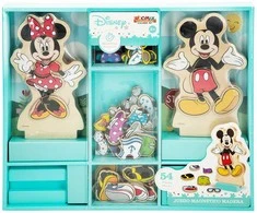 Woomax Disney Minnie dresses wooden magnetic set