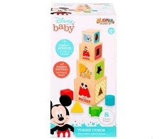 Woomax Disney wooden cubes tower