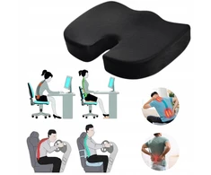 Ergonominė sėdėjimo pagalvė iš memory putų kėdei 45x35x7 cm